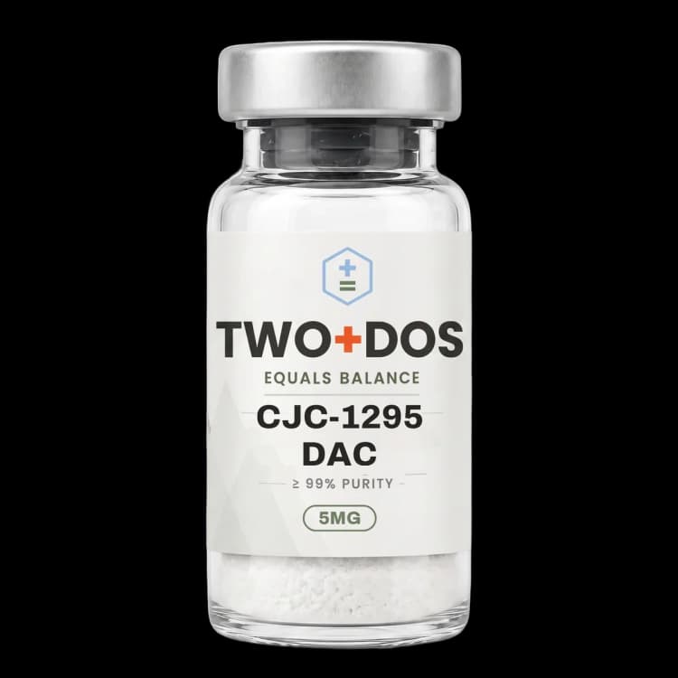 CJC-1295 with DAC research vial, lyophilized powder, TWO+DOS label