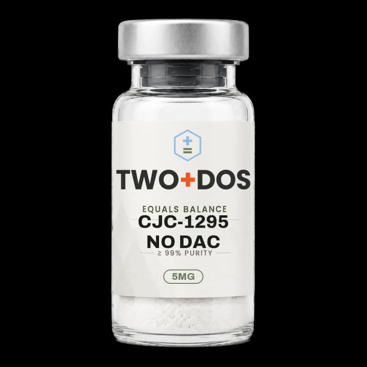 CJC-1295 No DAC research vial, lyophilized powder, TWO+DOS label