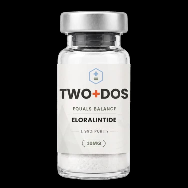 Eloralintide research vial, lyophilized powder, TWO+DOS label