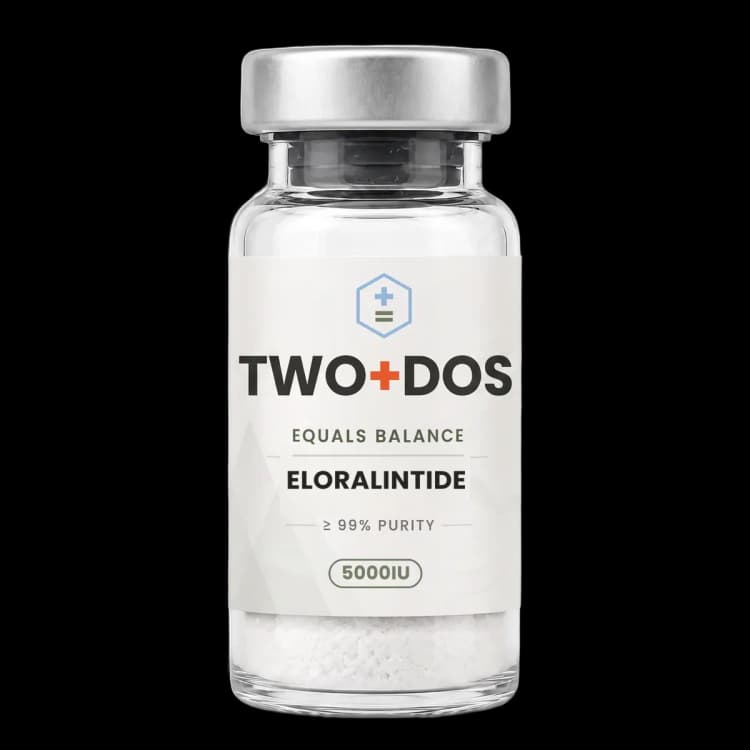 Eloralintide research vial, lyophilized powder, TWO+DOS label